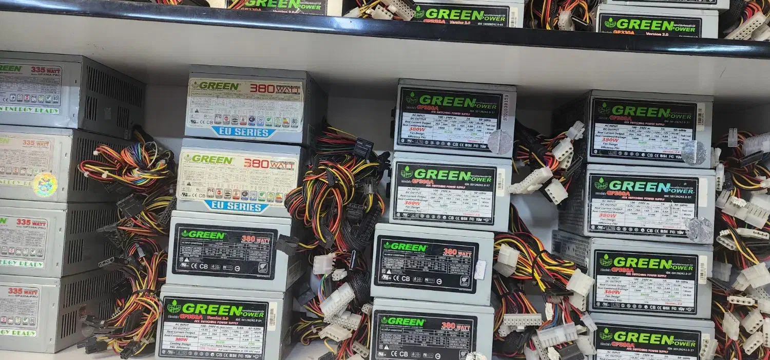 انواع پاور کامپیوتر گرین|قطعات و لوازم جانبی رایانه|گرگان, |دیوار