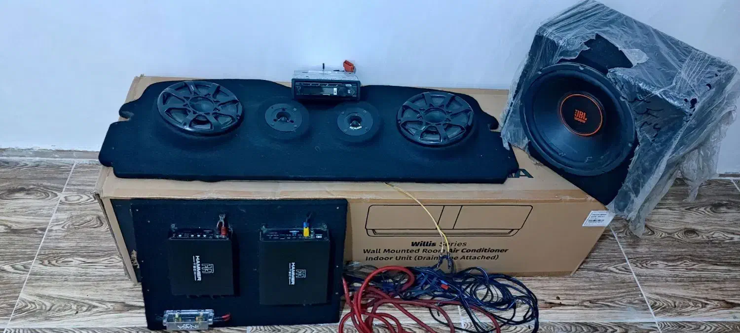 سیستم صوتی ماشین با سیم کشی کامل|قطعات یدکی و لوازم جانبی|اهواز, پردیس|دیوار