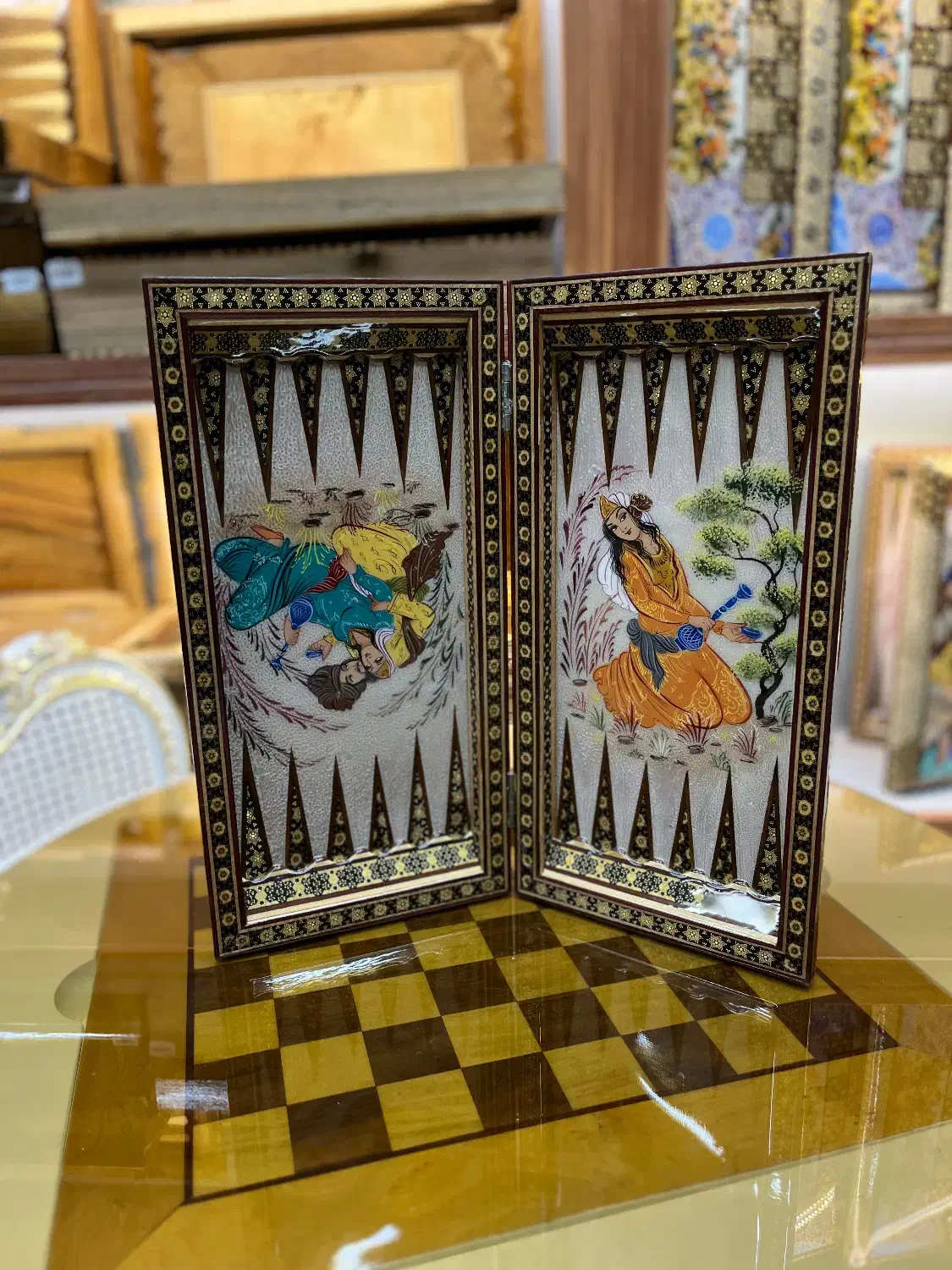 تخته نرد های خاتم کاری 40*40|اسباب‌‌بازی|مشهد, تربیت (صدف)|دیوار