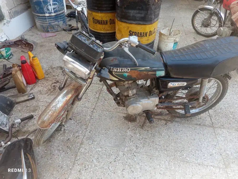 موتور مزایده فقط ده و پونصد کاکی|موتورسیکلت|کاکی, |دیوار