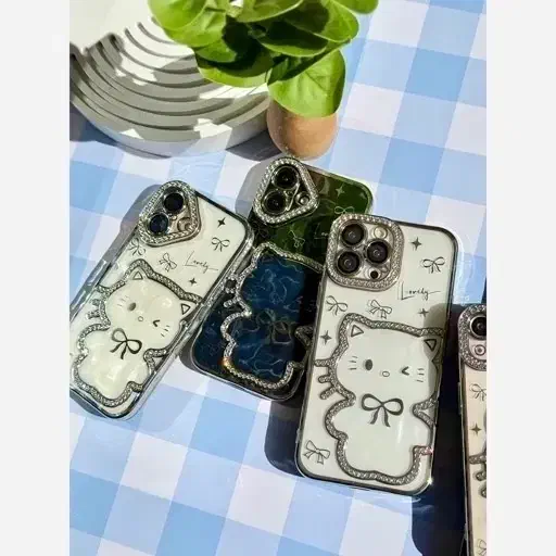 قاب Hello Kitty نگینی گوشی آیفون|لوازم جانبی موبایل و تبلت|سپیدان, |دیوار