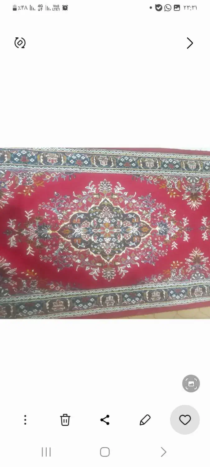 فرش کناره ماشینی عرض۹۵سانت طول۳مترو ۲۰|فرش|آبیک, |دیوار