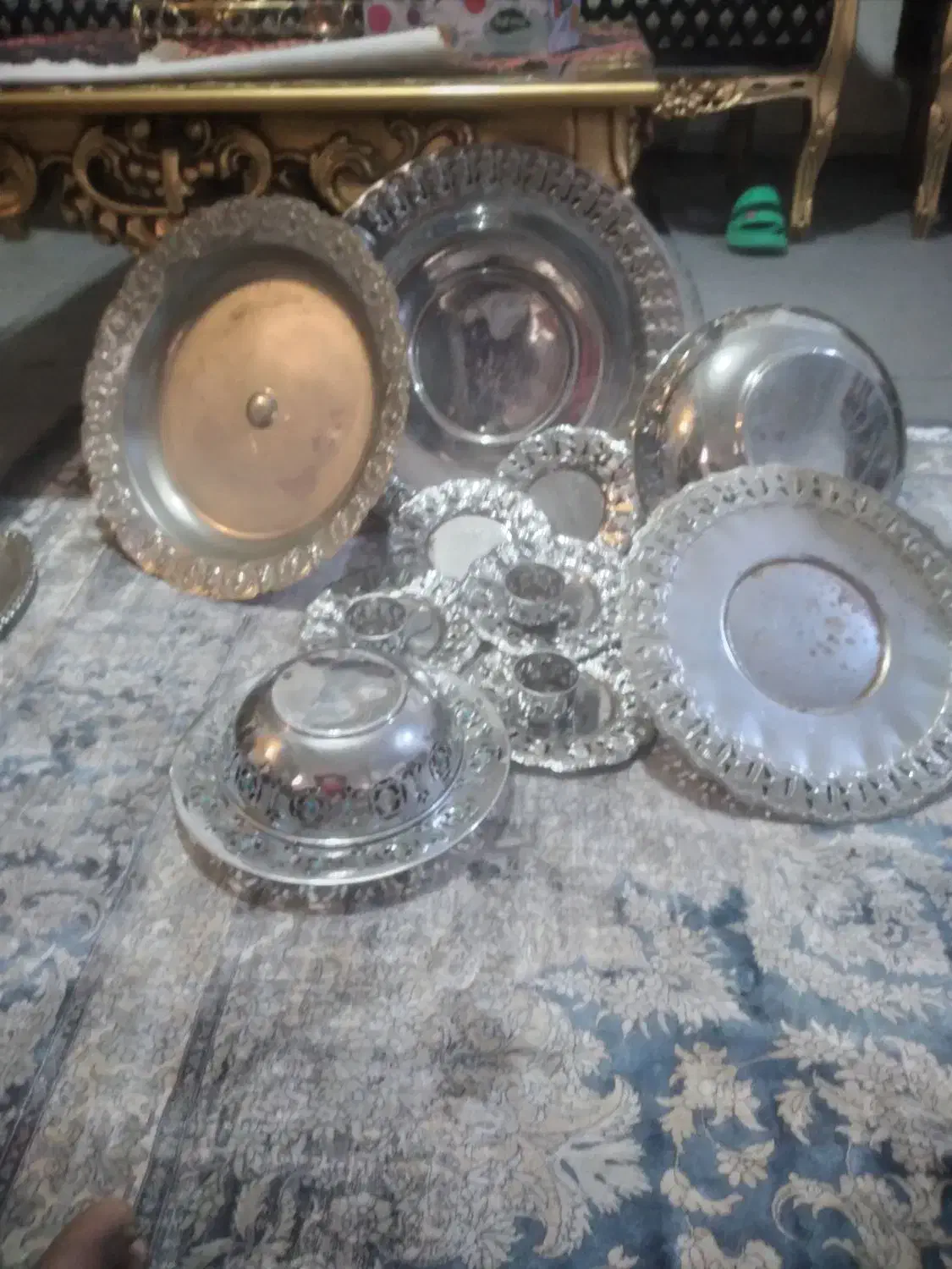 سرویس کامل ورشو قدیمی باجام فیروزه کوب|کلکسیون اشیاء عتیقه|قم, حنیف نژاد|دیوار