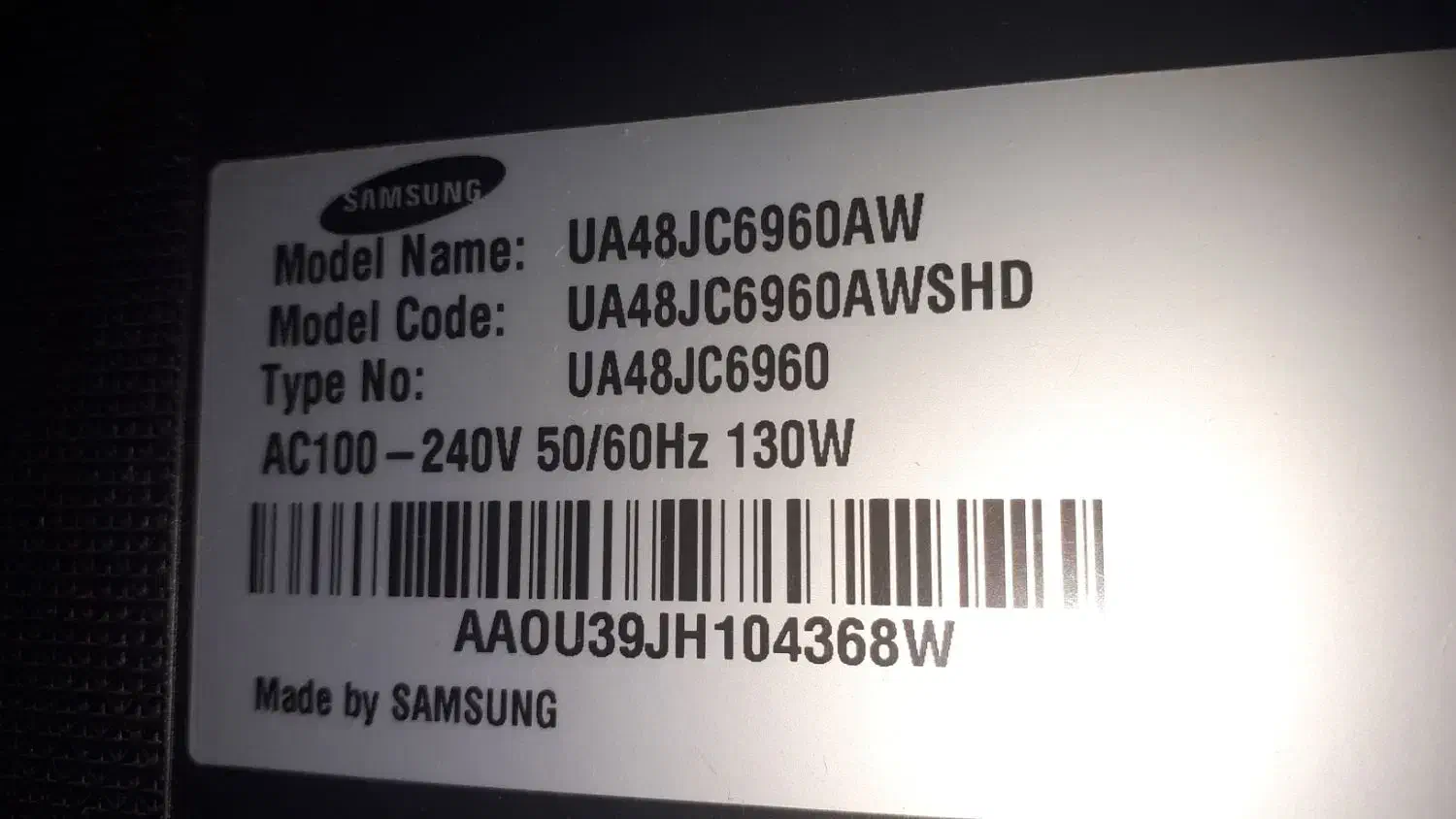 تلوزیون ۴۸ اینچ سامسونگ منحنی|تلویزیون و پروژکتور|قم, شهرک سازمان آب|دیوار