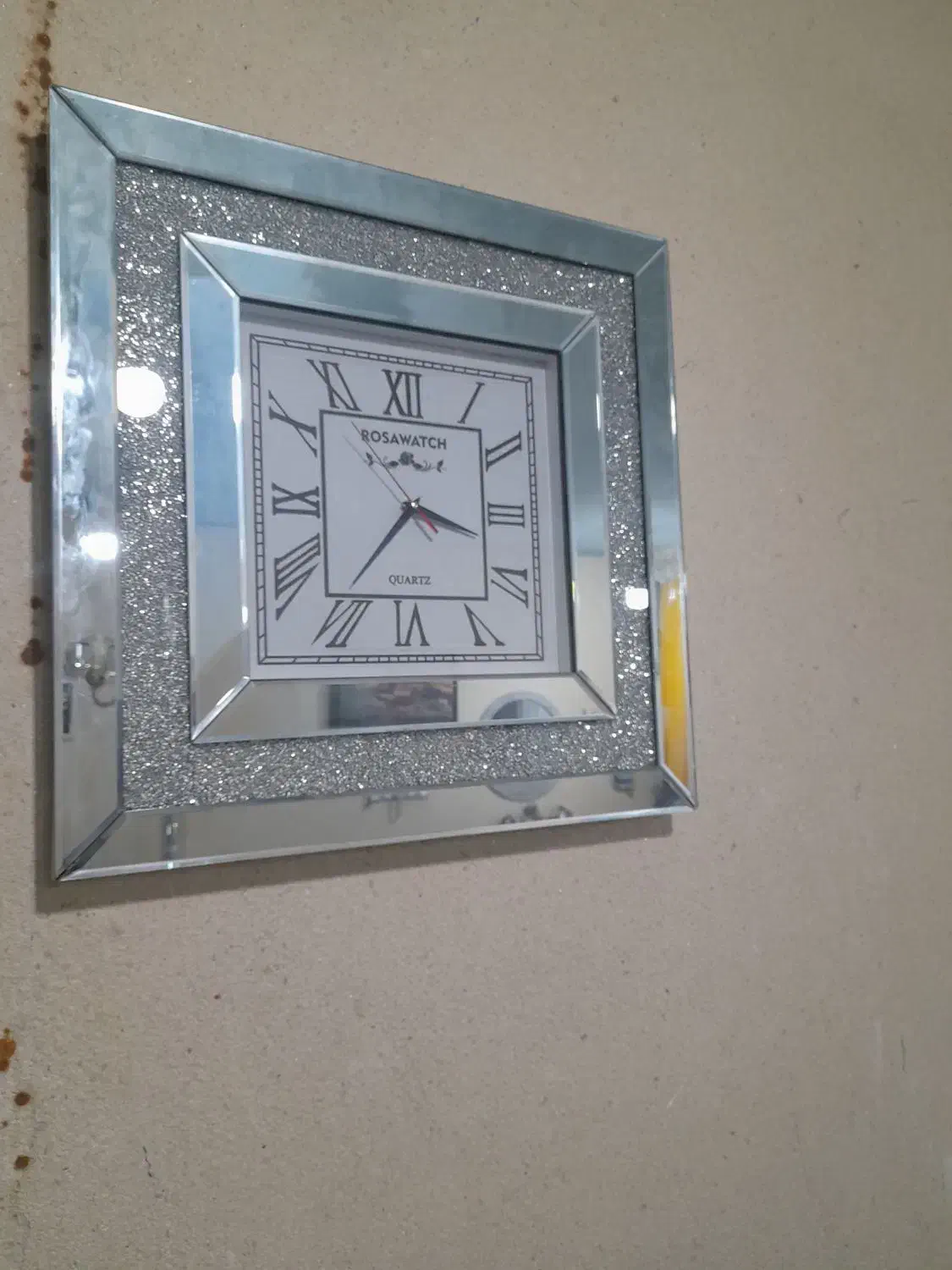 ساعت آیینه کاری|ساعت دیواری و تزئینی|خرم‌آباد, |دیوار