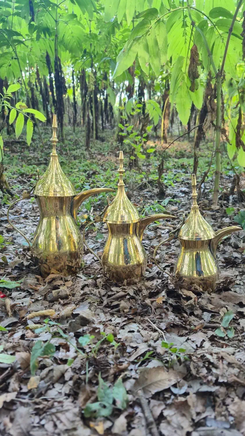 دله برنجی و قهوه جوش برنجی دله عربی دله قهوه|قوری، کتری، قهوه‌ساز دستی|تهران, بازار|دیوار