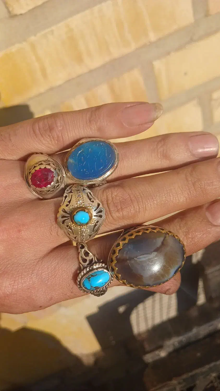 انگشترنقره کلکسیونی بی همتا|کلکسیون اشیاء عتیقه|کهریزک, |دیوار