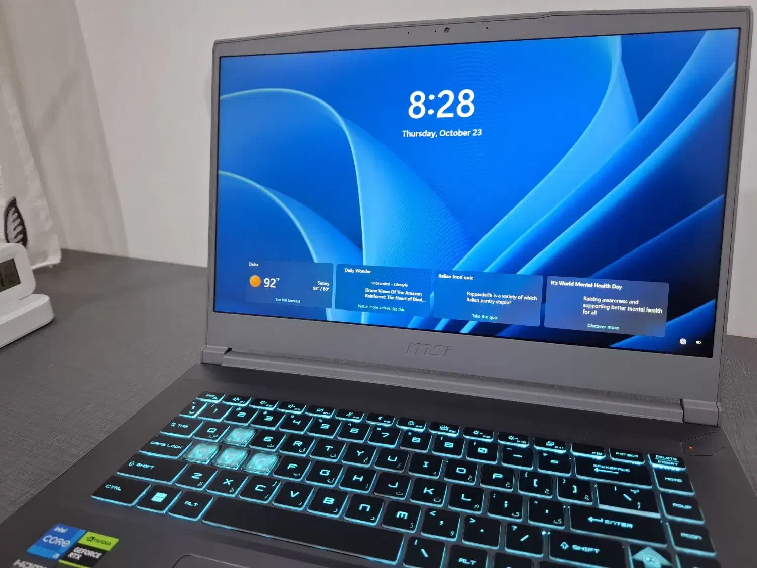 لپ تاپ همه کاره msi thin 15 گیم حرفه ای وگرافیک|رایانه همراه|تهران, الهیه|دیوار
