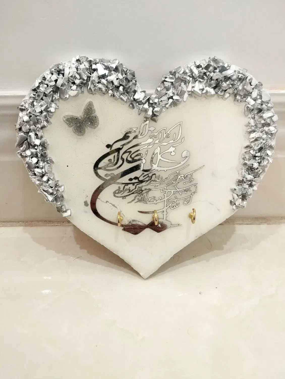 جا کلیدی دیواری رزینی|صنایع دستی و سایر لوازم تزئینی|قروه, |دیوار