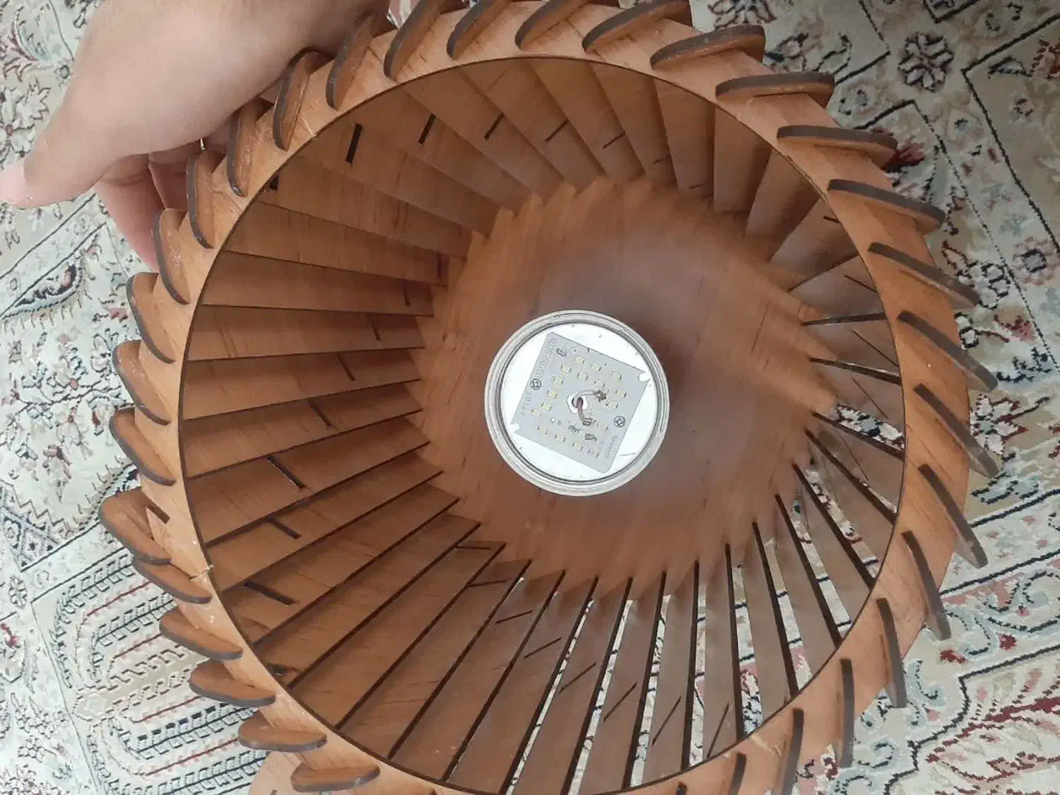 دو عدد لوستر چوبی و کریستالی|لوستر و چراغ آویز|اصفهان, ملکشهر|دیوار