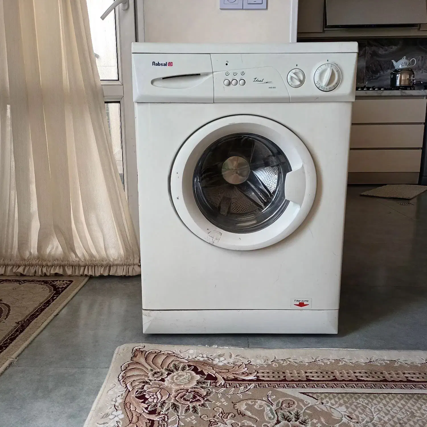 لباس شویی آبسال ۵کیلویی بدونه هیچ خط وخش|ماشین لباسشویی و خشک‌کن لباس|نسیم‌شهر, |دیوار