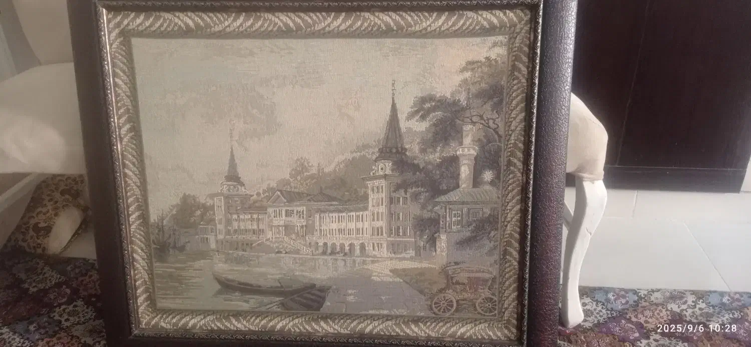 تابلو منظره جنس ابریشم|تابلو فرش|سنندج, |دیوار