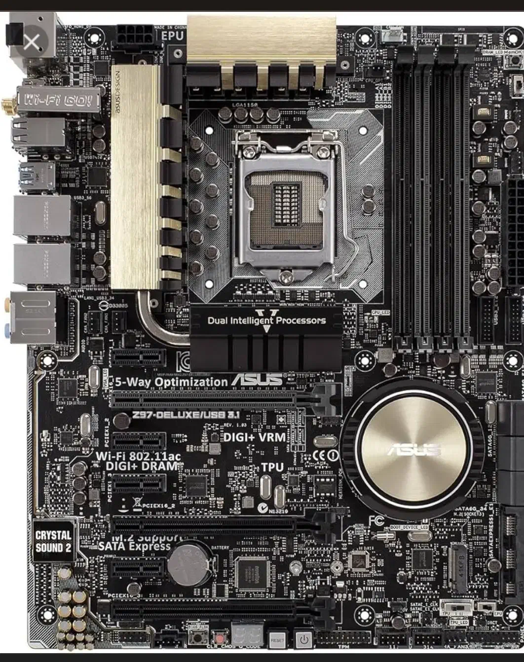 مادربرد z97 deluxe wifi|قطعات و لوازم جانبی رایانه|تهران, علی‌آباد|دیوار