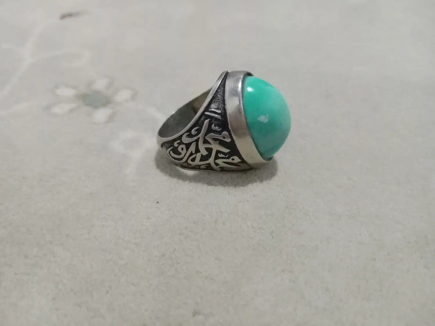 انگشتر فیروزه کهنه سایز ۶۴|جواهرات|تویسرکان, |دیوار