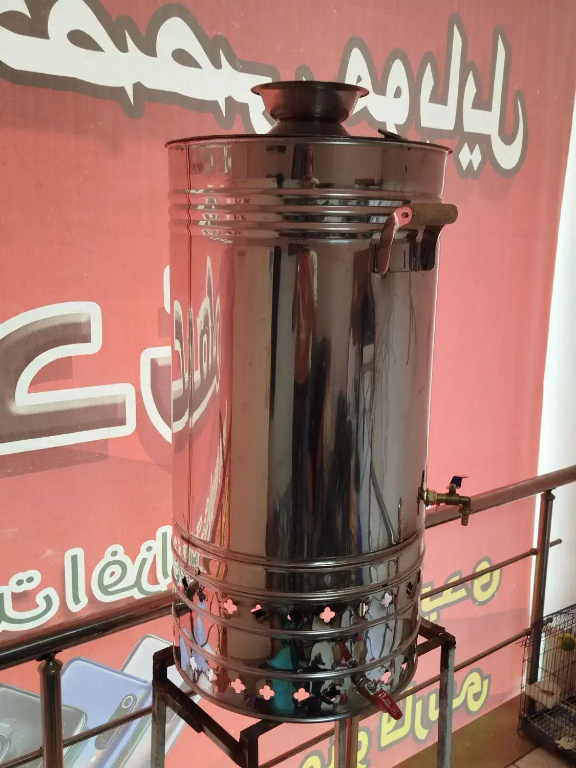 سماور گازی ۹۰لیتری یکبار استفاده شده|سماور، چایساز، قهوهساز|سهند, |دیوار