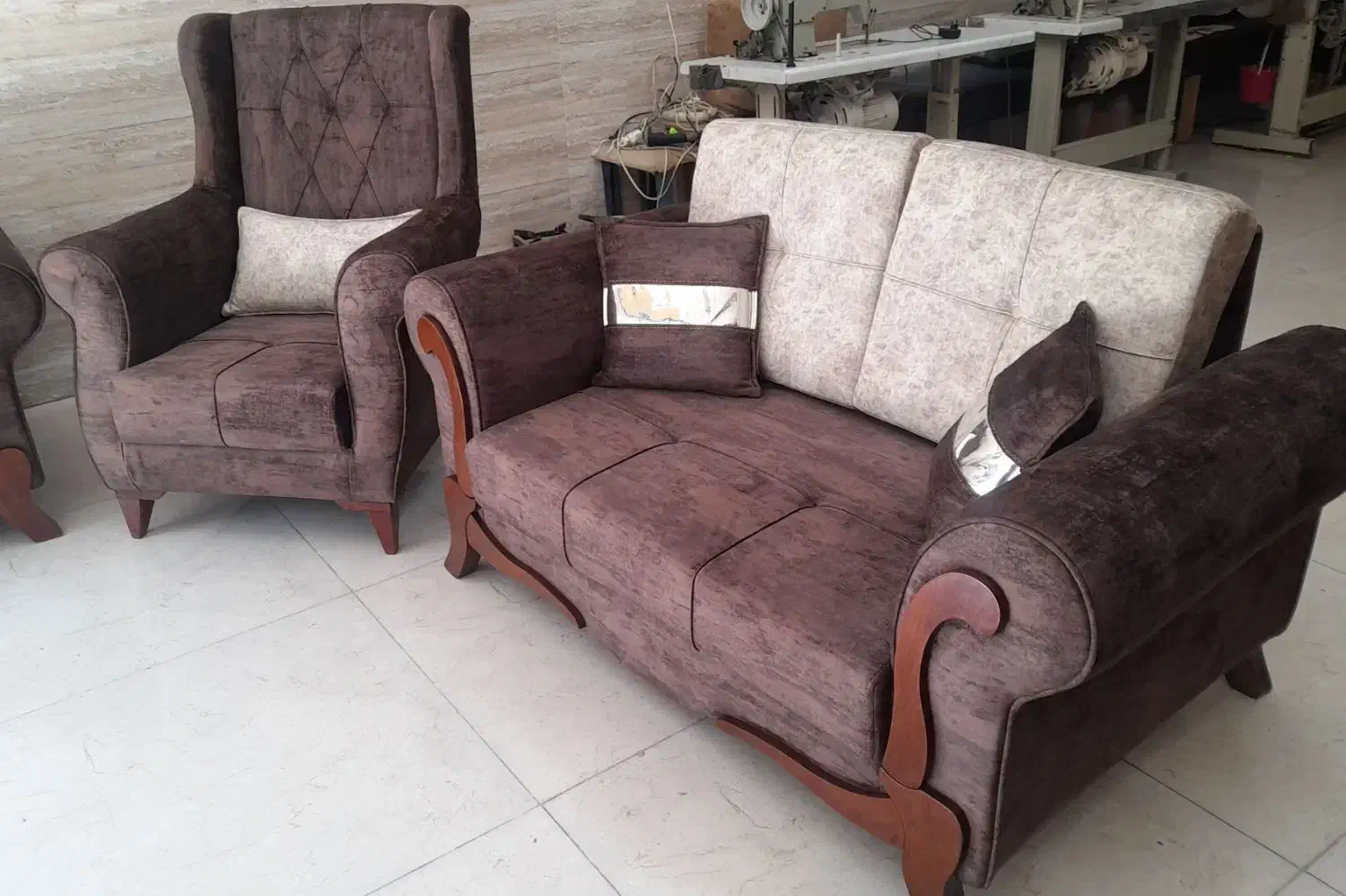 مبلمان راحتی ۷نفره|مبلمان خانگی و میز عسلی|محمدشهر, کوی بهار|دیوار