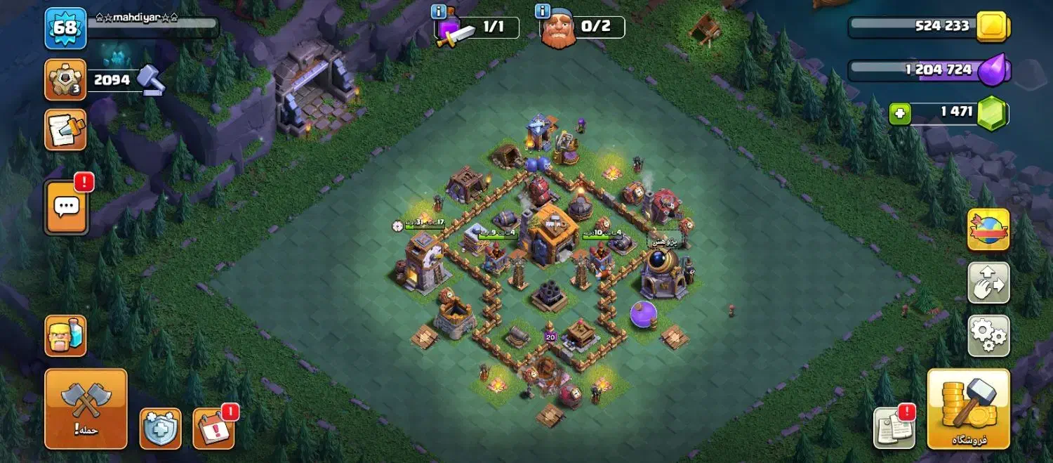 اکانت کلش آف کلنز تان 12|کنسول، بازی ویدئویی و آنلاین|فردوس (خراسان), |دیوار