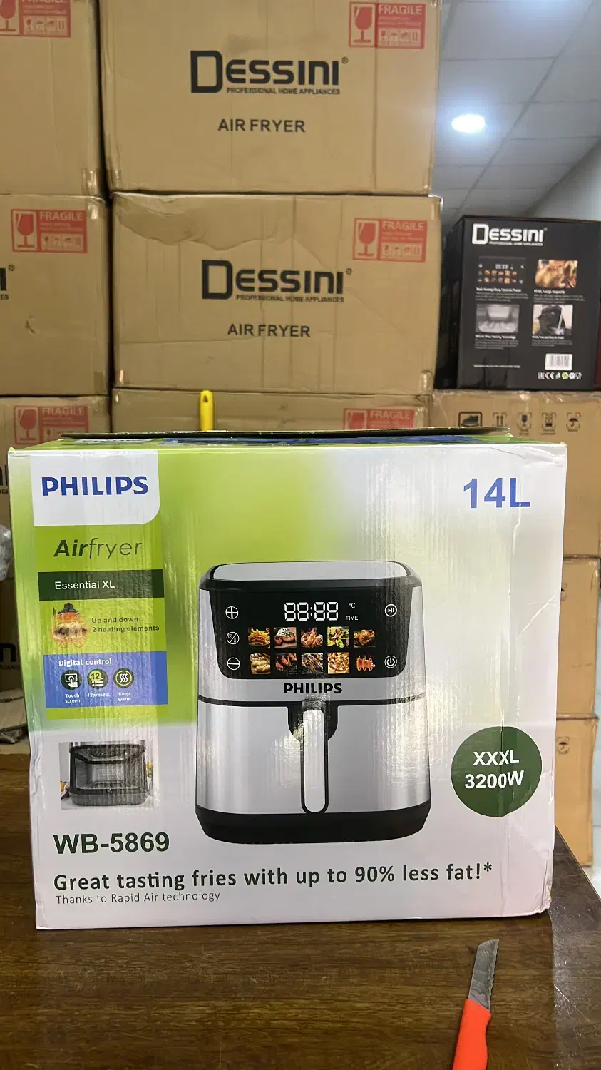 سرخ کن  دو المنت فلیپس ۱۴ لیتر داخل استیل سبدار|اجاق گاز و لوازم برقی پختوپز|بندر گناوه, |دیوار