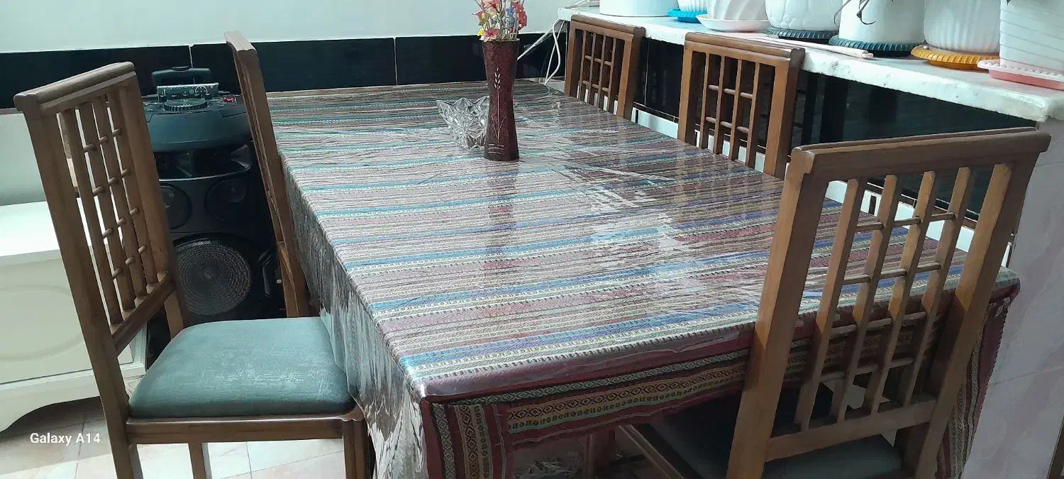 میزناهارخوری ۶نفره|میز و صندلی غذاخوری|گرگان, |دیوار