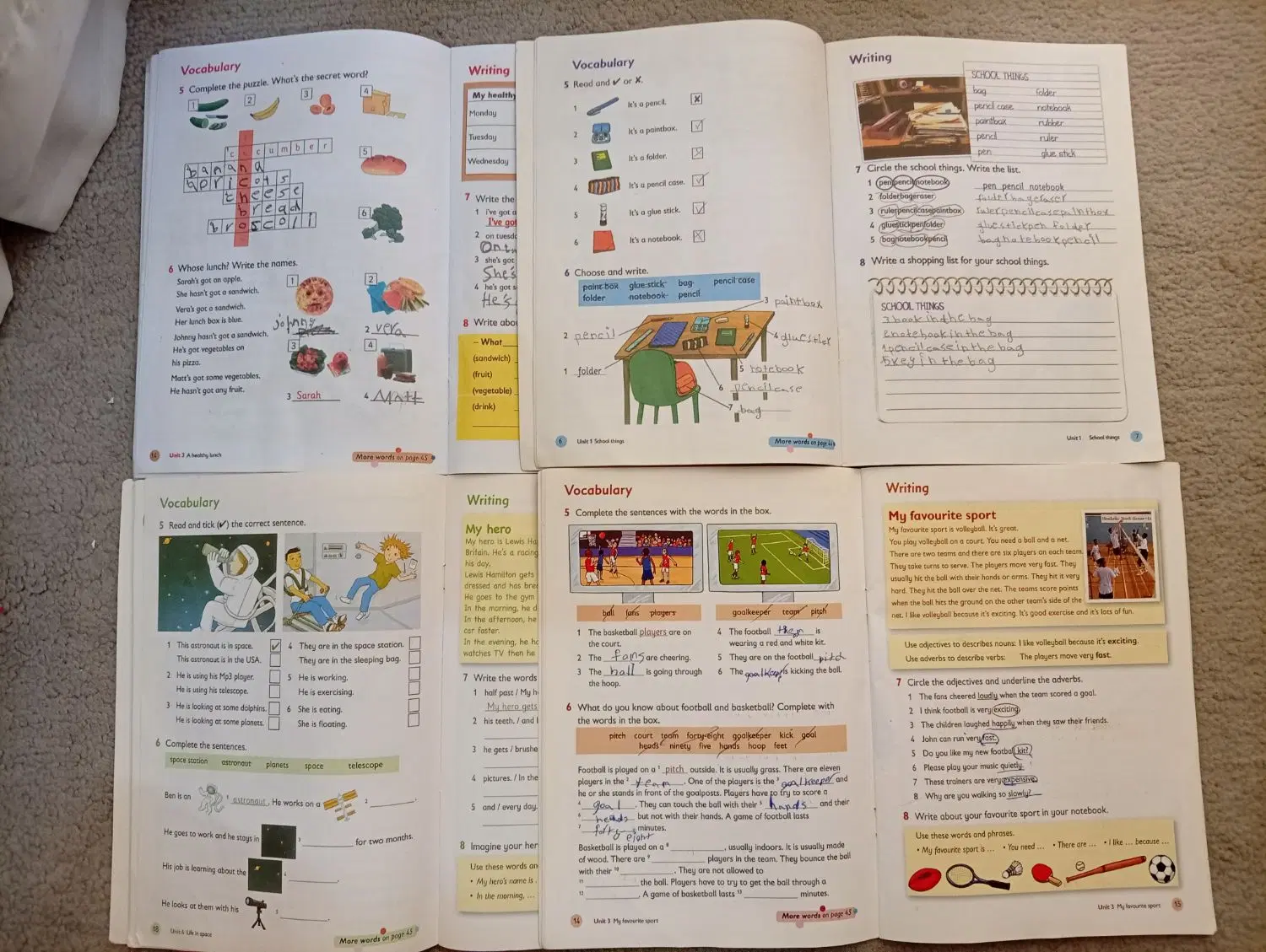 reding and writing|کتاب و مجله آموزشی|کرج, حصارک بالا|دیوار