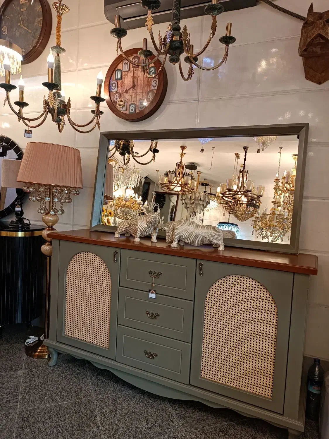 کنسول حصیری آیلین|بوفه، ویترین، کنسول|رشت, استقامت ۱|دیوار