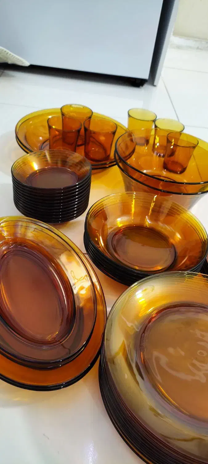 سرویس عسلی دورالکس ۵ میلیون|ظروف سرو و پذیرایی|سنندج, |دیوار