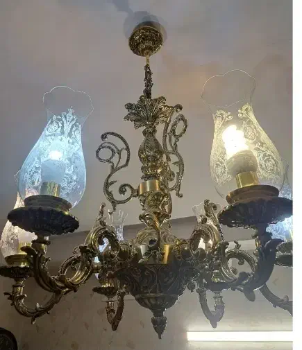 لوستر برنز|لوستر و چراغ آویز|کرج, آق تپه|دیوار