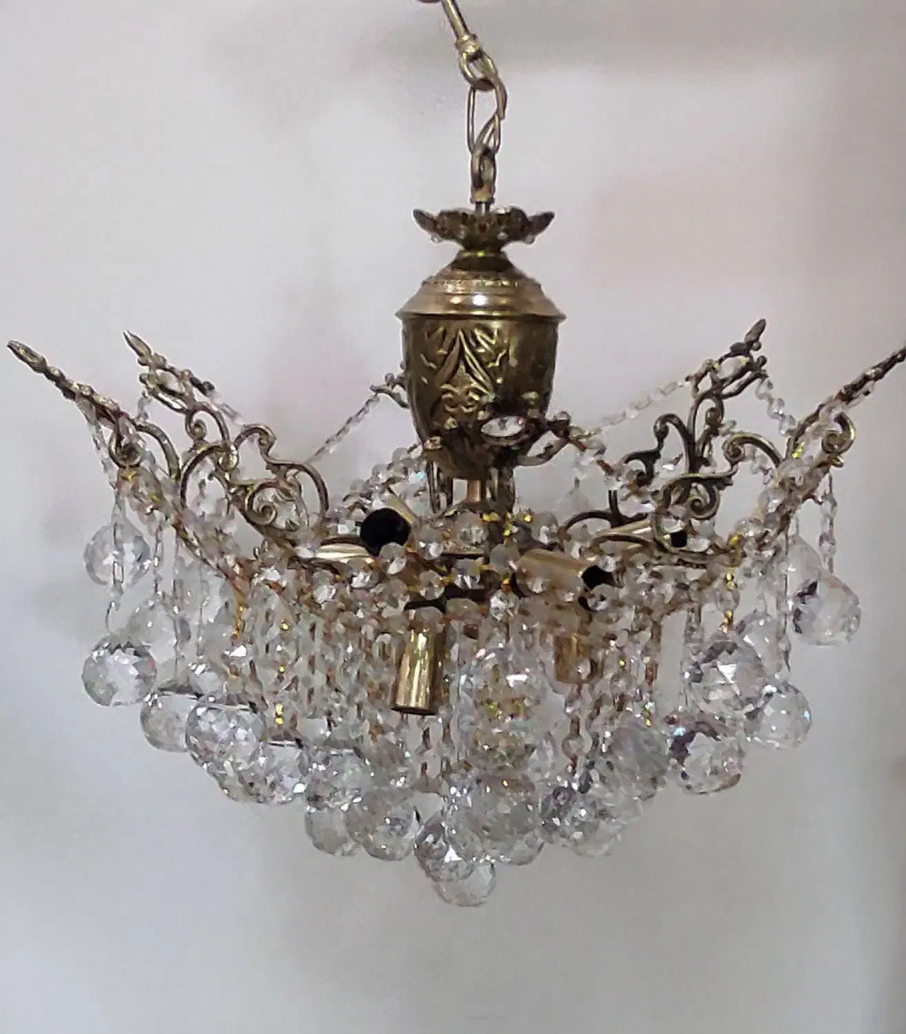 دو عدد لوستر برنزی ۸ تومن|لوستر و چراغ آویز|بیرجند, |دیوار