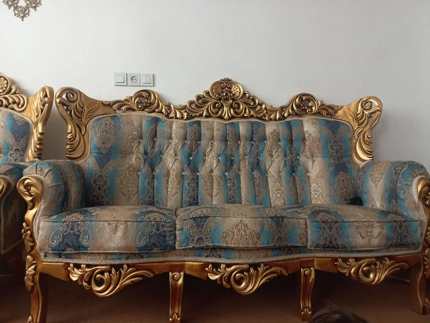 مبل سلطنتی ۹ نفره|مبلمان خانگی و میز عسلی|همدان, |دیوار