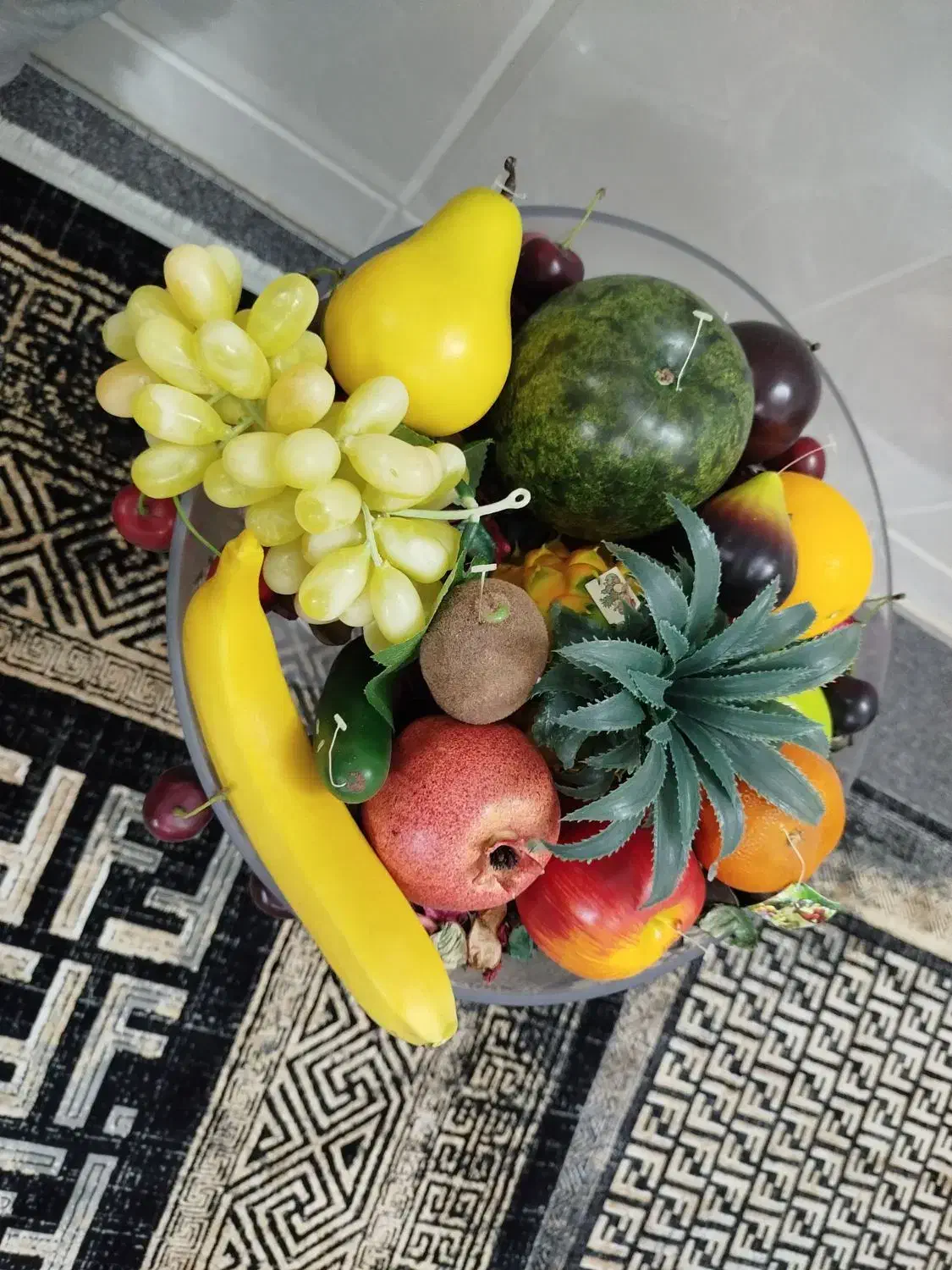 جام میوه بلور+میوه های مصنوعی|گل مصنوعی|قم, هفت تیر|دیوار