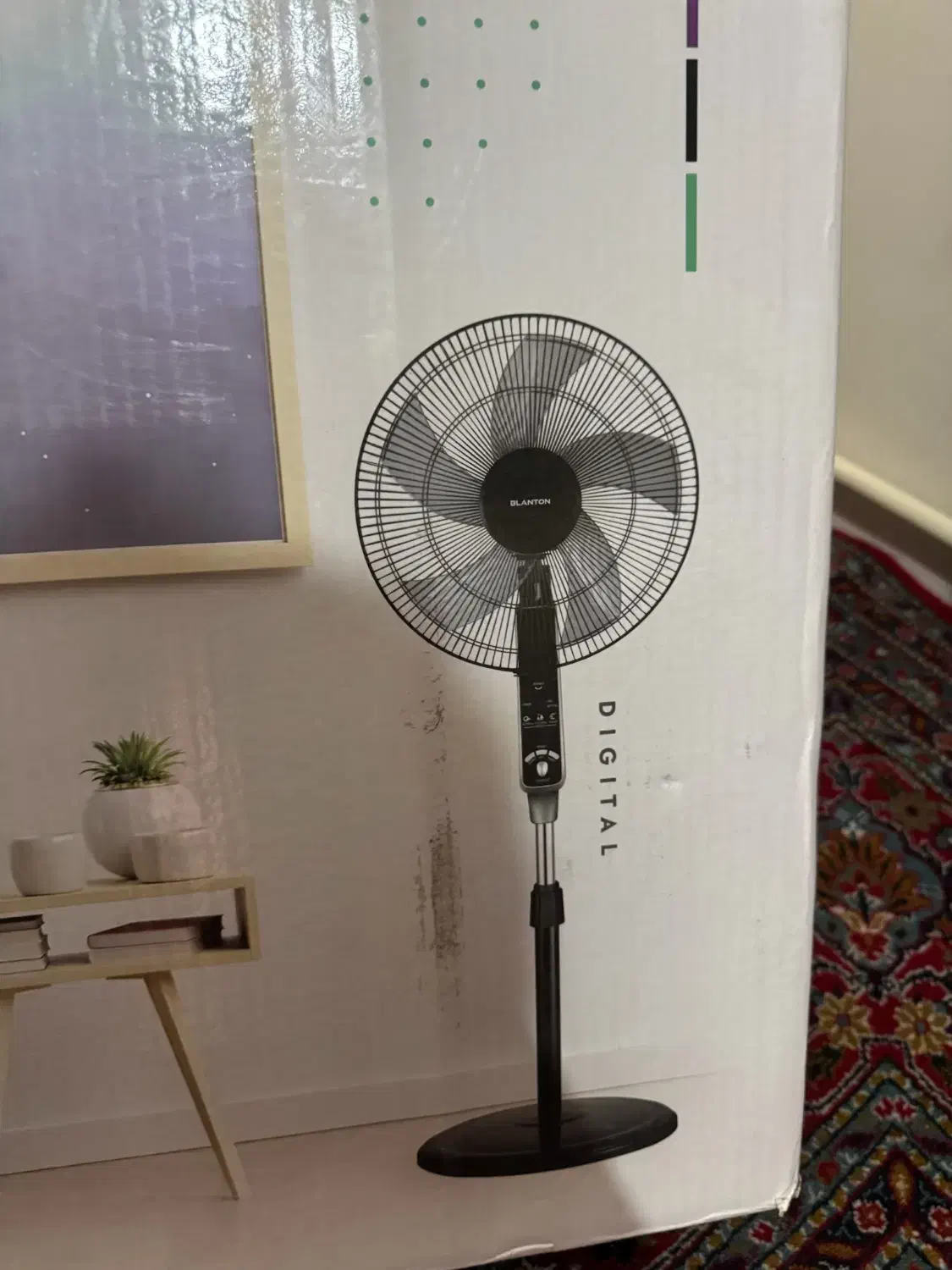 پنکه عروس نو|پنکه و تصفیه‌کنندهٔ هوا|قزوین, |دیوار