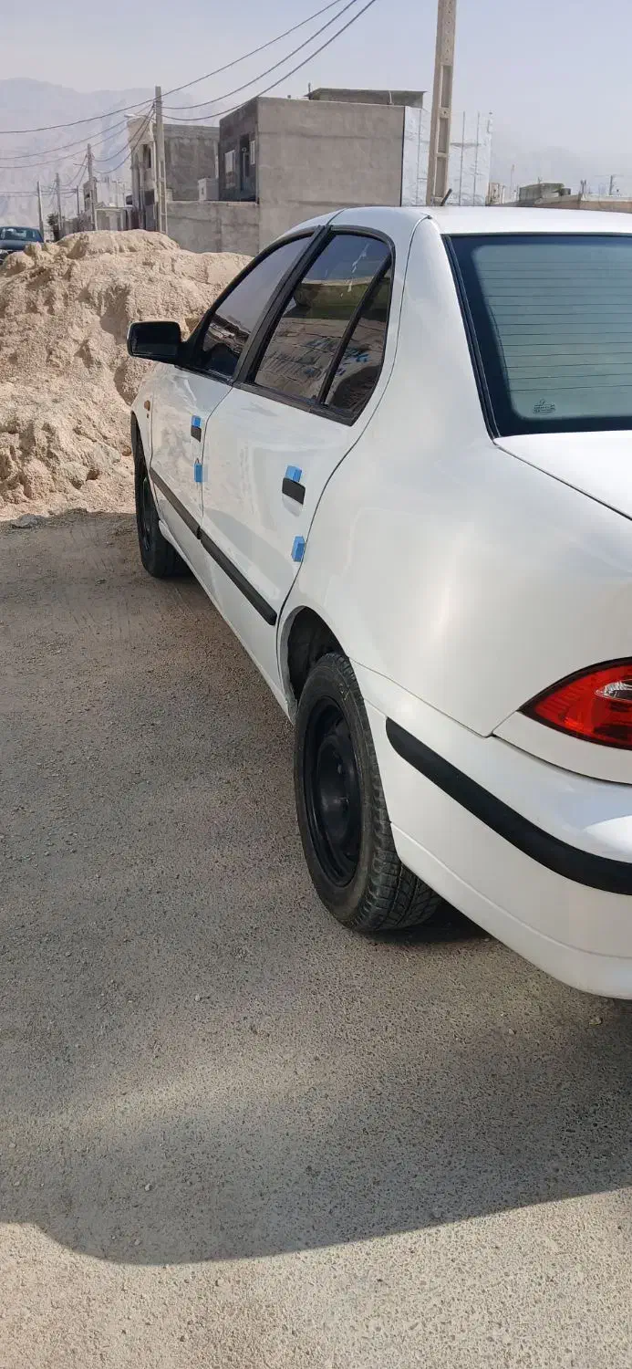 سمند 91کم کار رنگ سفید|خودرو سواری و وانت|برازجان, |دیوار