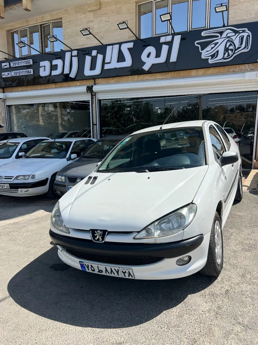 اتو کلانزاده پژو ۲۰۶ v20 سفید مدل ۸۹|خودرو سواری و وانت|همدان, |دیوار