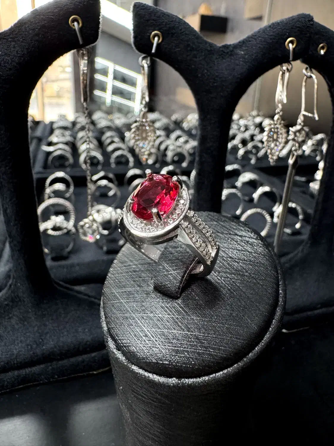 انگشترنقره روکش طلا سفید|جواهرات|ایلام, |دیوار