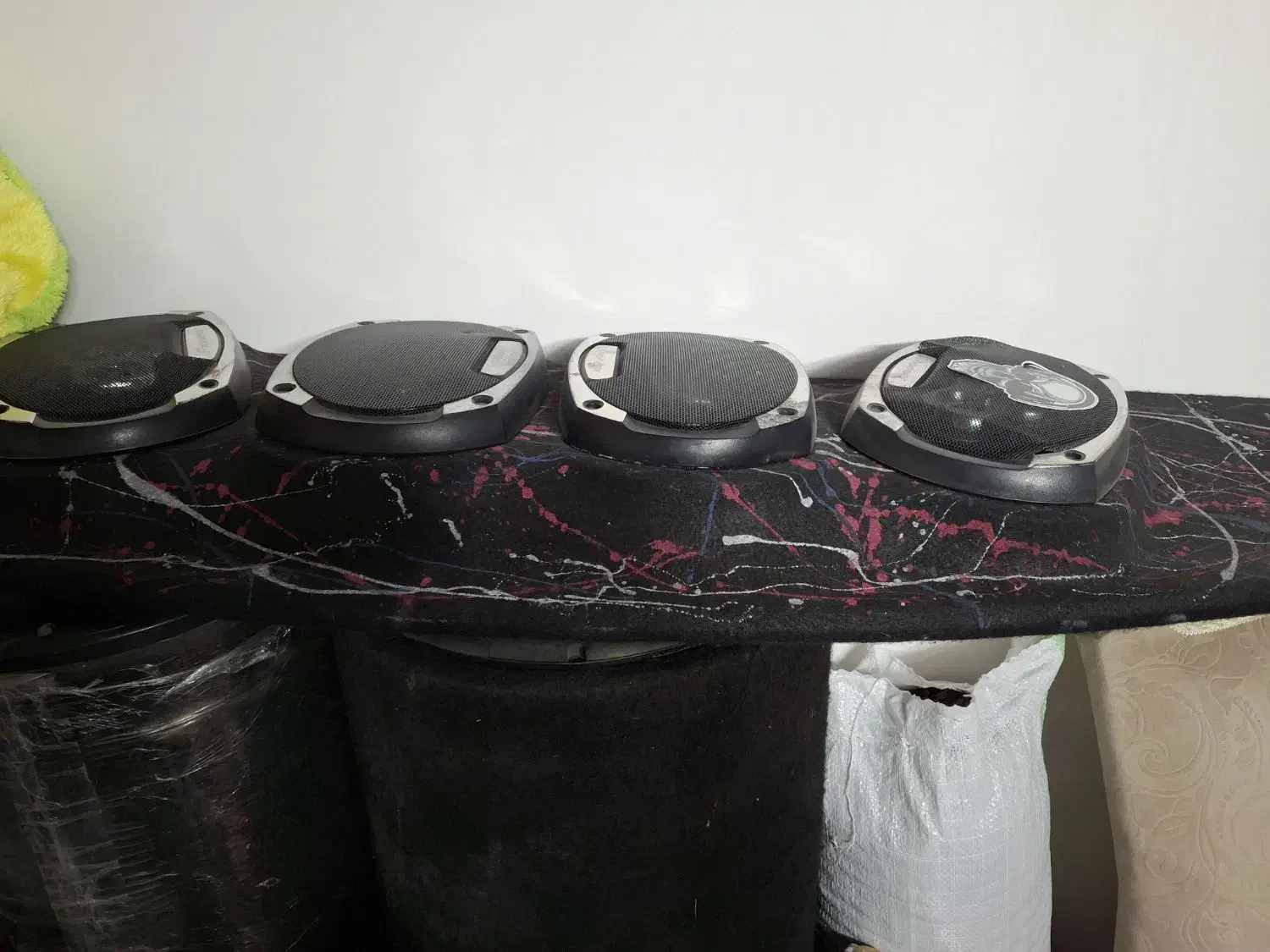 سیستم خودرو بلندگو ساب امپیلی باکس طاقچه پراید|قطعات یدکی و لوازم جانبی|قزوین, |دیوار