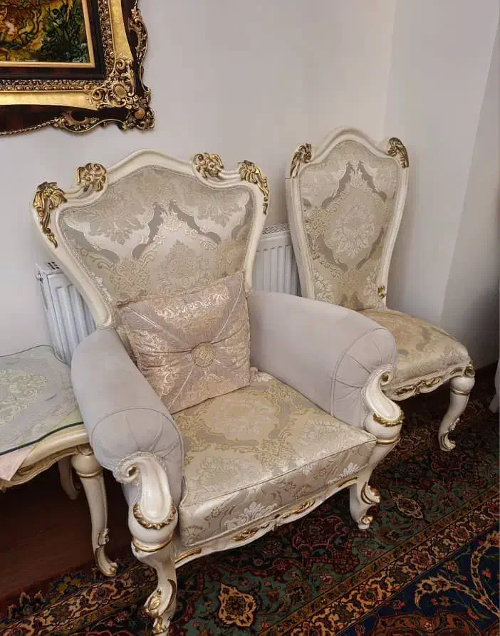 مبلمان ۹نفره و نهارخوری وپرده ست|مبلمان خانگی و میز عسلی|تهران, دریاچه شهدای خلیج فارس|دیوار