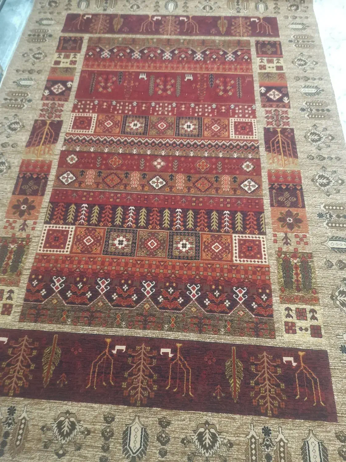 قالی ۴ متری|فرش|اصفهان, شاهزاده ابراهیم|دیوار