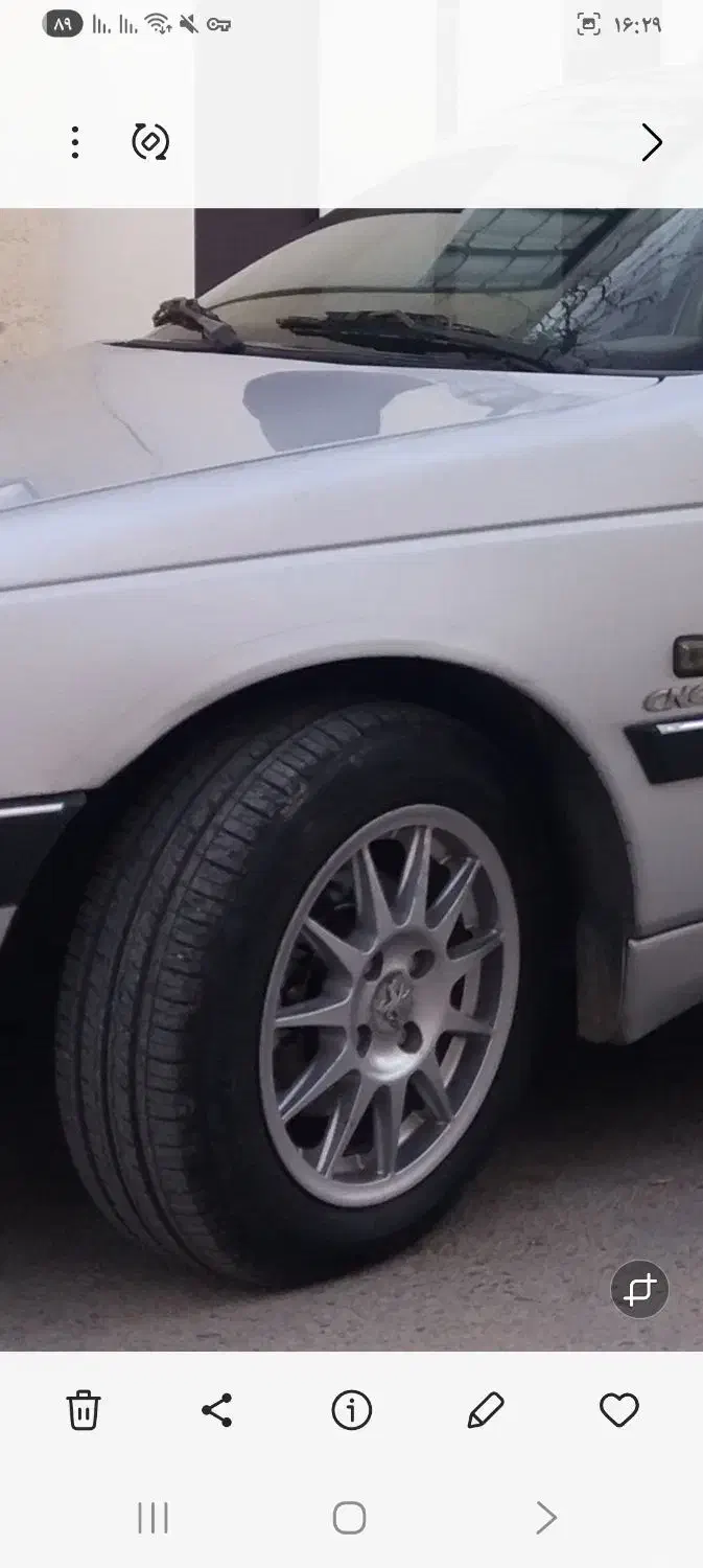 ۴حلقه رینگ ۱۱ پر سایز ۱۵ با لاستیک نو|قطعات یدکی و لوازم جانبی|دورود, |دیوار