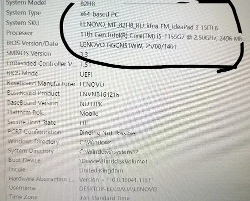 لپ تاپ لنوو Core i5 RAM8 512SSD|رایانه همراه|کوهدشت, |دیوار