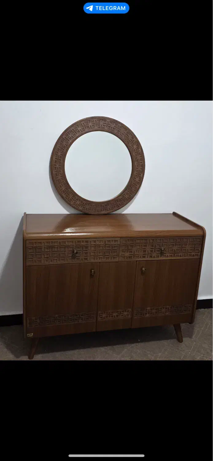 اینه و کنسول چوب راش|بوفه، ویترین، کنسول|مهاباد (آذربایجان غربی), |دیوار