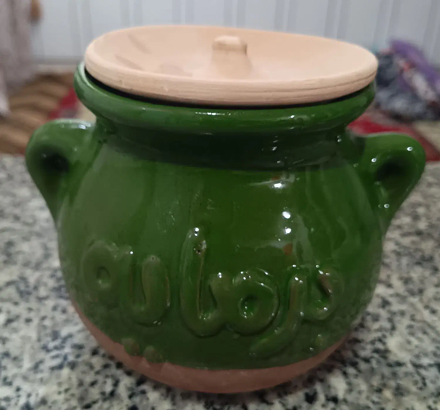 ظرف سفالی لعاب دار اصل نونو|ظروف سرو و پذیرایی|گتوند, |دیوار