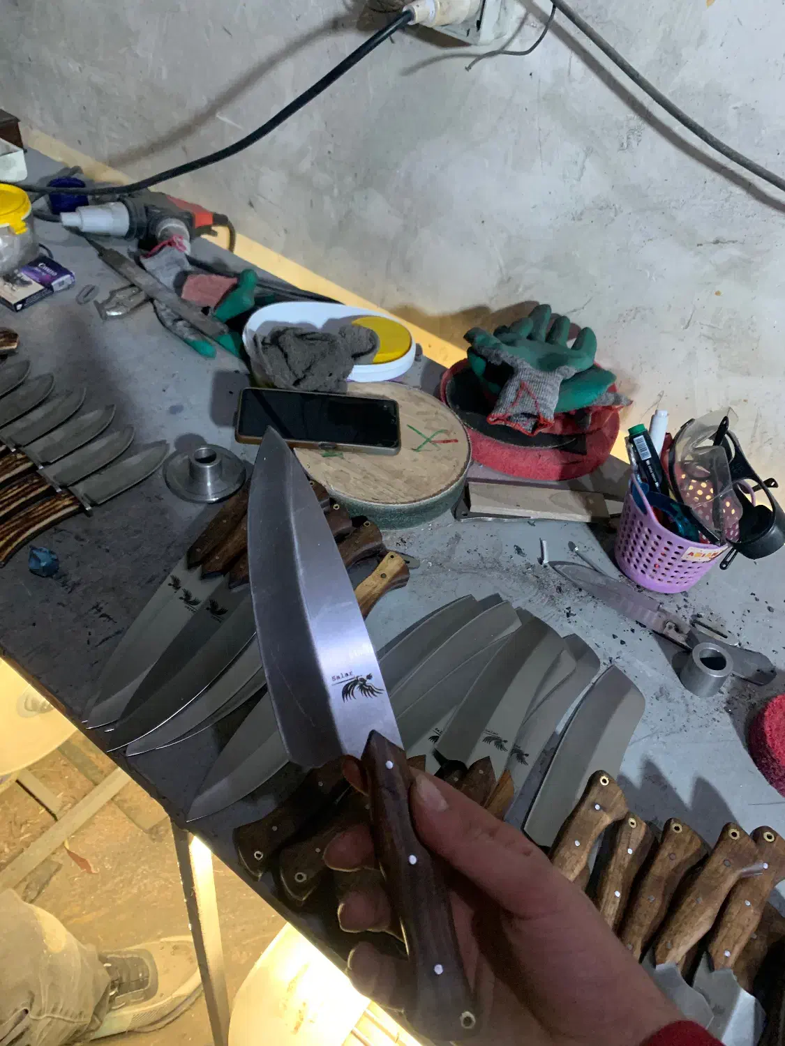 چاقو سالار زنجان قصابی سلاخی مدل p203|ظروف پختوپز|زنجان, |دیوار