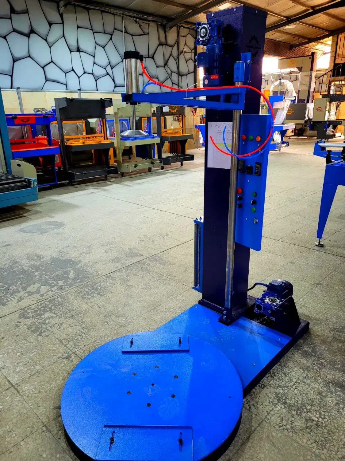 کاشانKAshaNدستگاه.استرج۹استرچ۹پالت۹پیچ۰صفحه۰گردانK|ماشین‌آلات صنعتی|کاشان, درب زنجیر|دیوار