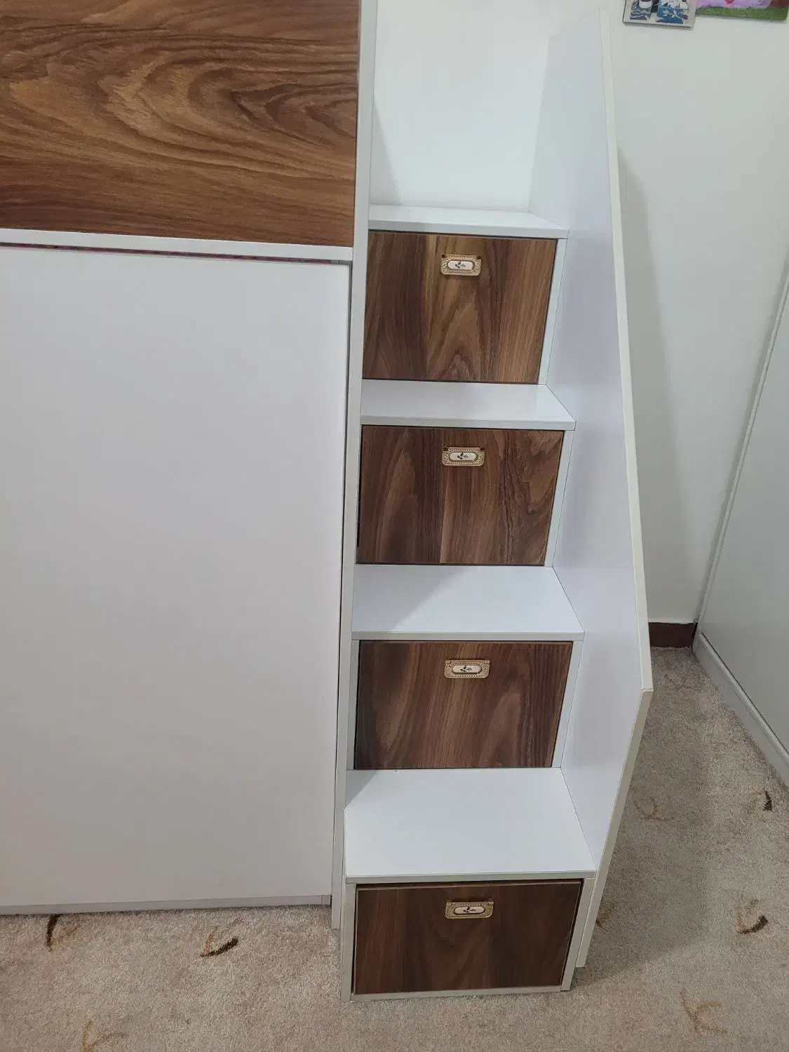 تخت دو طبقه کودک و نوجوان|تخت و سرویس خواب|رشت, معلم|دیوار