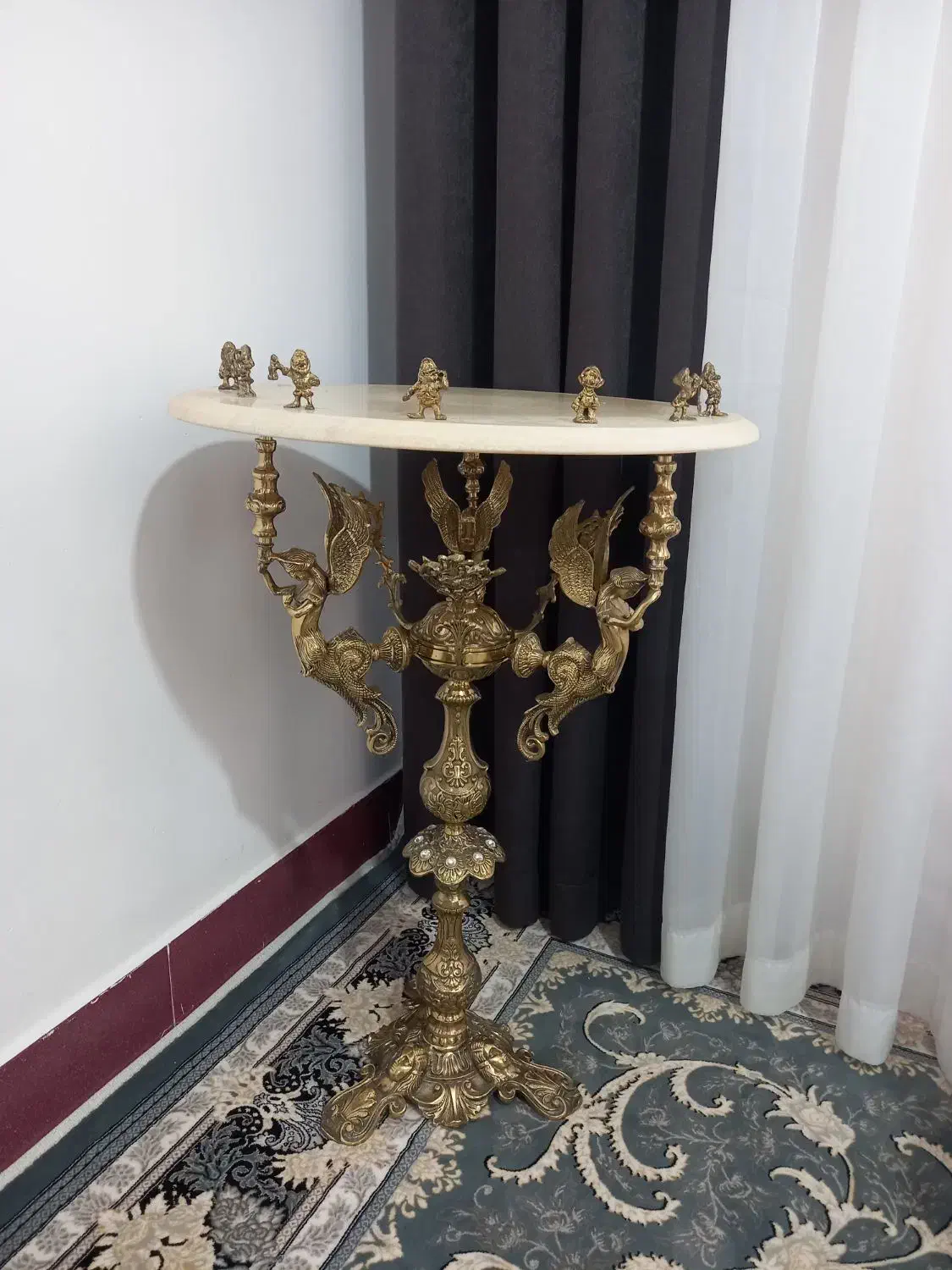 میز خاطره برنزی|میز تلفن|دورود, |دیوار