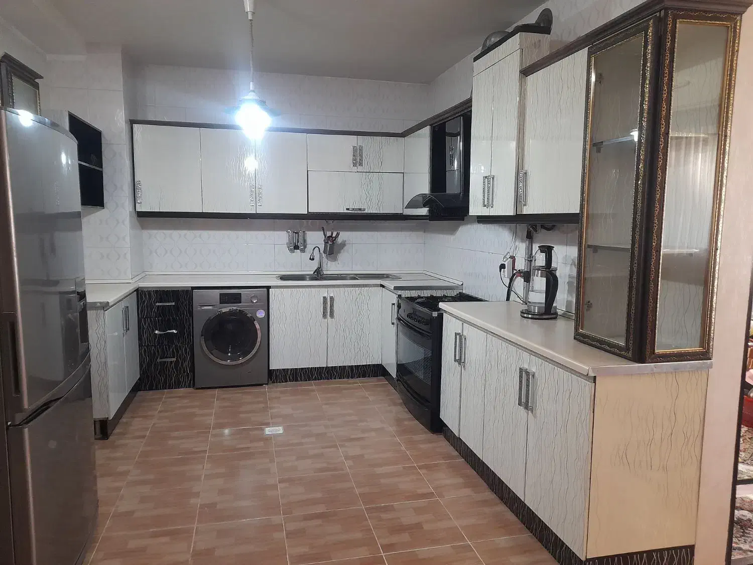 کابینت ام دی اف با هود ظرفشویی ومیز غذاخوری|آبچکان و نظمدهنده ظروف|اردبیل, |دیوار