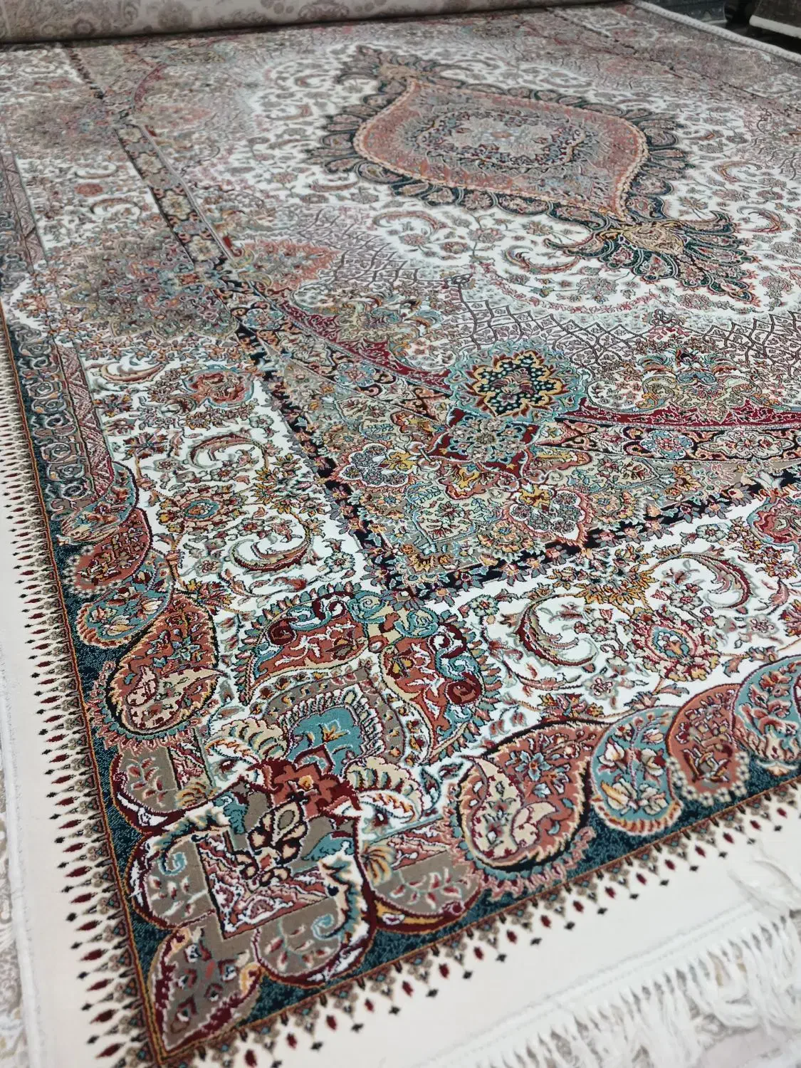 یک جفت فرش ۱۲متری ۷۰۰شانه|فرش|لنجان, |دیوار