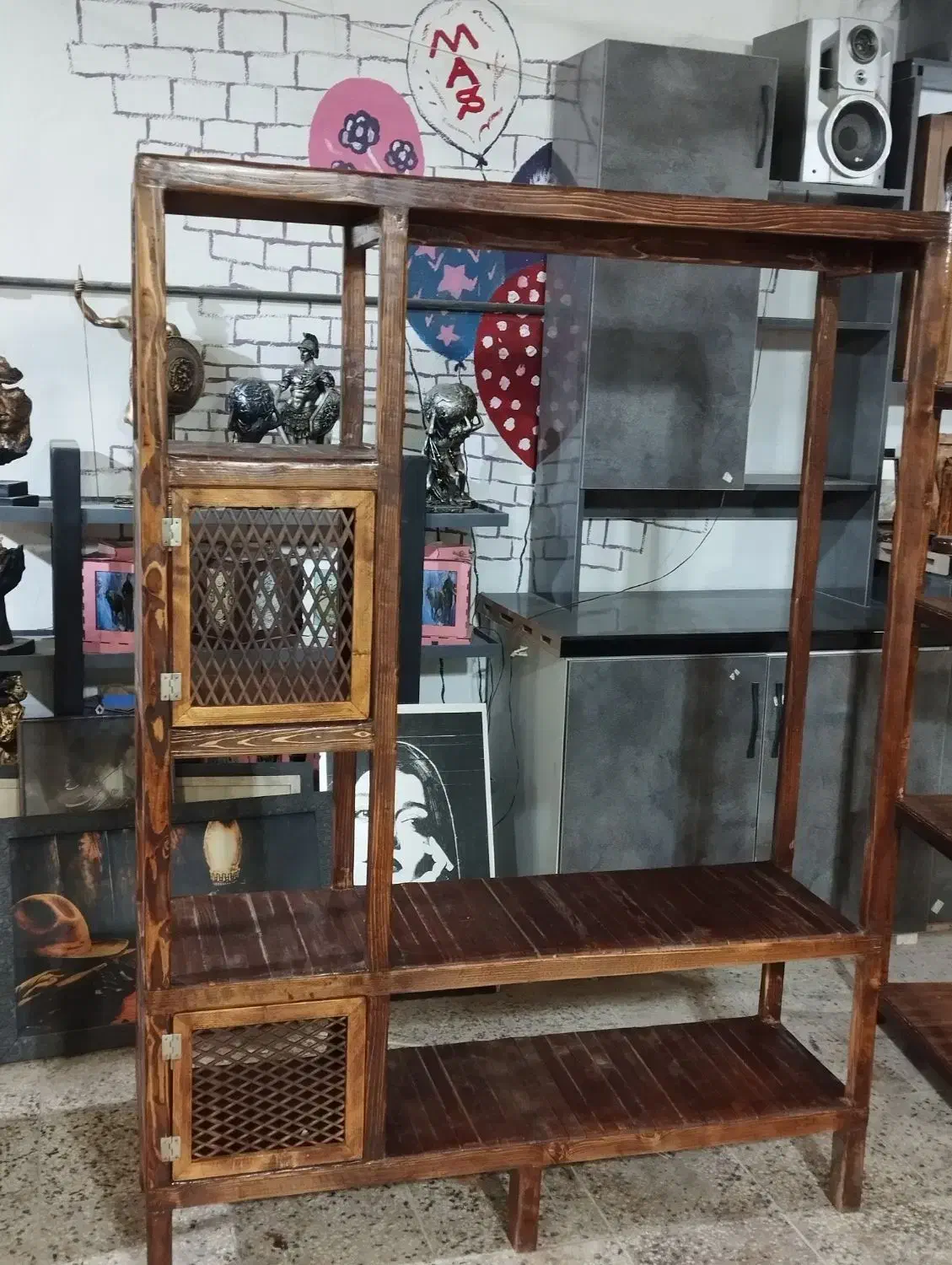 رگال قهوه‌ای|کتابخانه، شلف، قفسه‌های دیواری|یاسوج, |دیوار