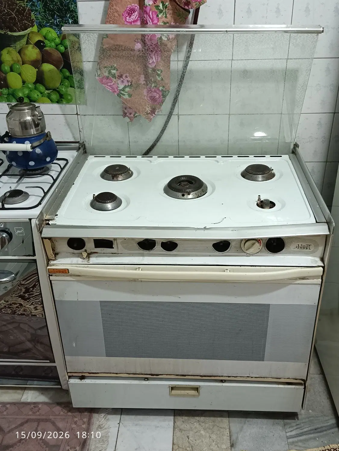 گاز فردار آردل جوجه‌گردان نو ولی آسیب‌دیده در حمل|اجاق گاز و لوازم برقی پخت‌وپز|تهران, جوادیه|دیوار