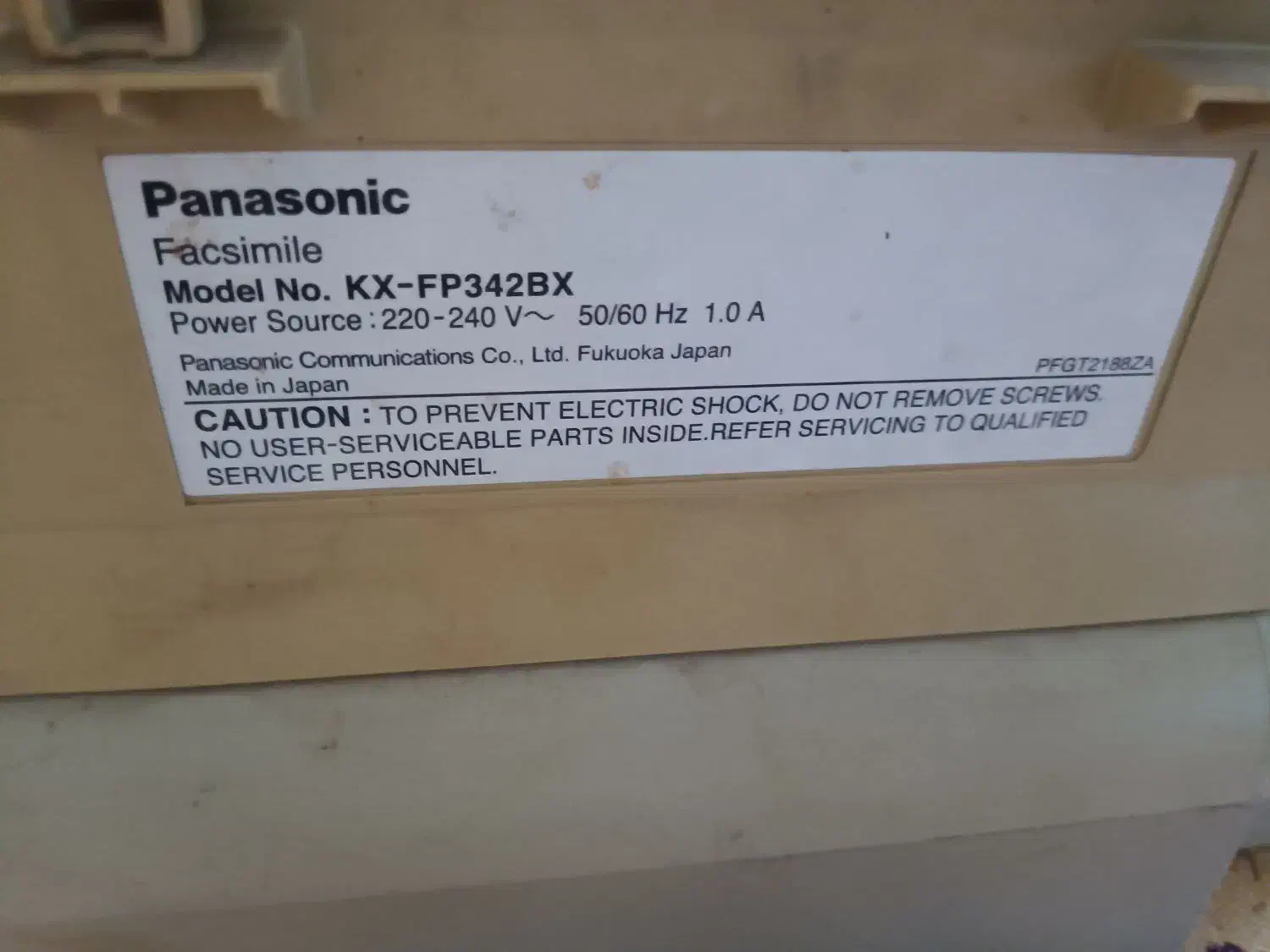 تلفن فکس پاناسونیک اصل ژاپن|پرینتر، اسکنر، کپی، فکس|مشهد, بهمن|دیوار